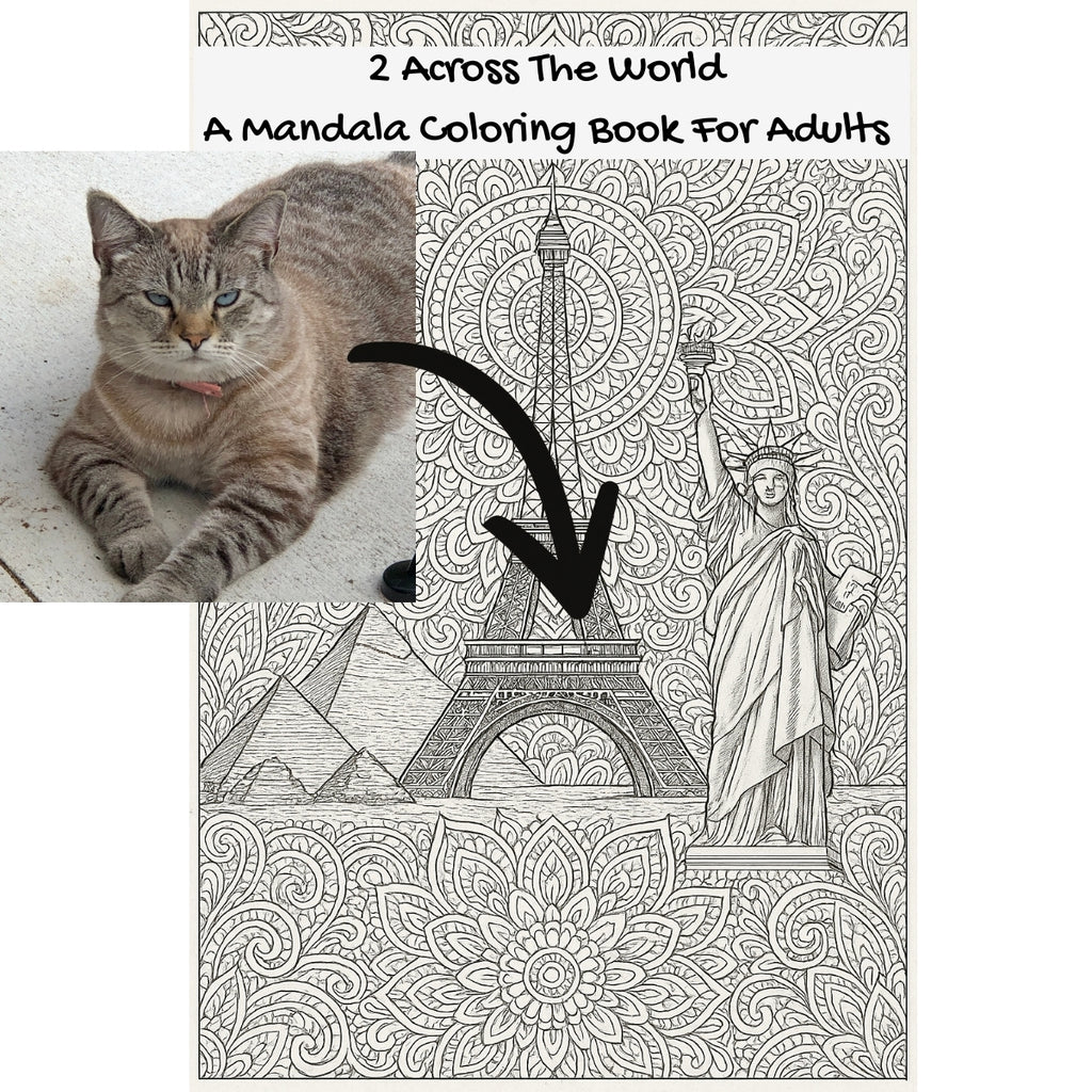2 Across The World: A Mandala Coloring Book For Adults
