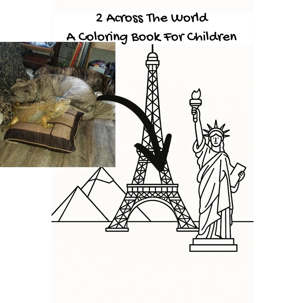 2 Across The World: A Coloring Book For Children