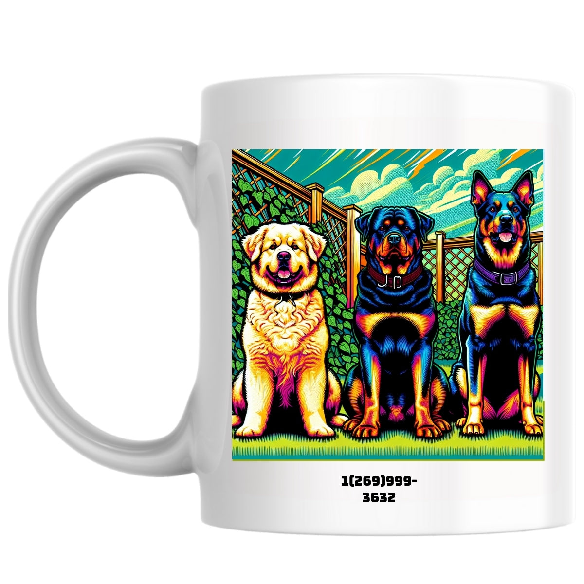1(269)999-3632 the Magnificent: Pop Art Coffee Mug