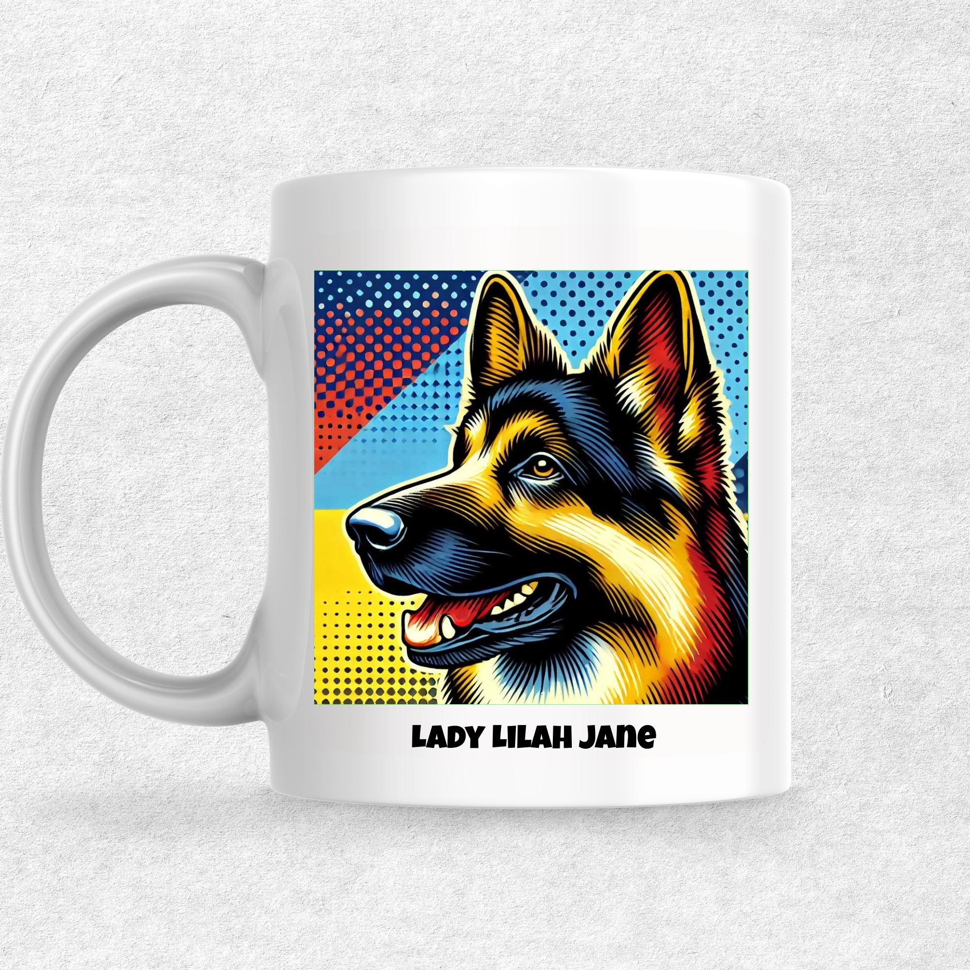 Lady Lilah Jane the Magnificent: Pop Art Coffee Mug