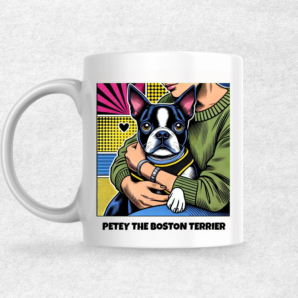 Petey The Boston Terrier the Magnificent: Pop Art Coffee Mug