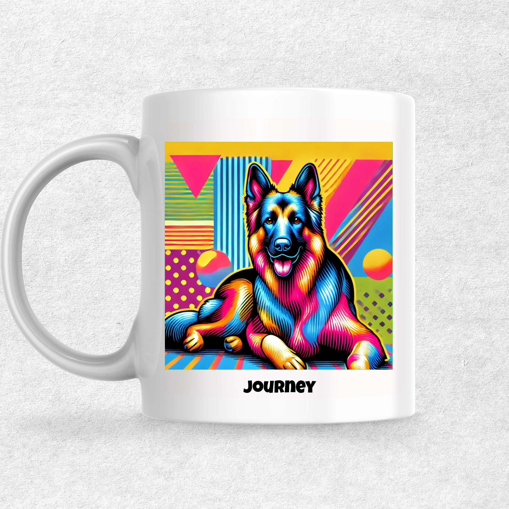 Journey the Magnificent: Pop Art Coffee Mug